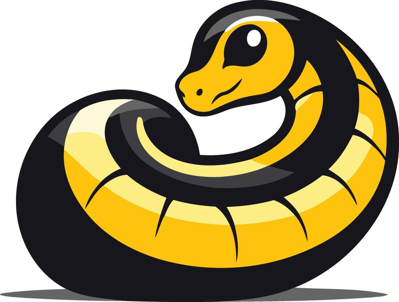 Cute Cartoon Snake Design vector