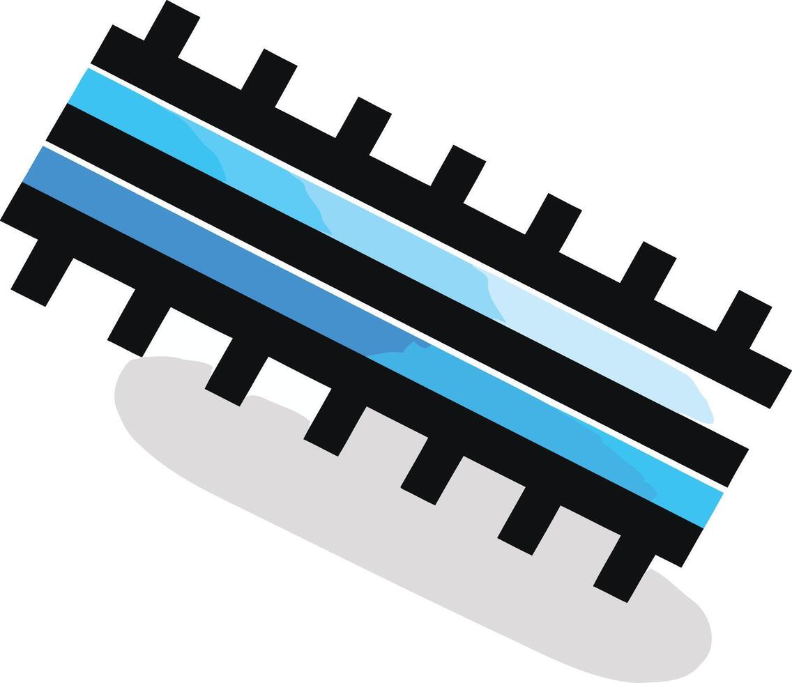 Abstract Geometric Pattern with Blue and Black Stripes vector