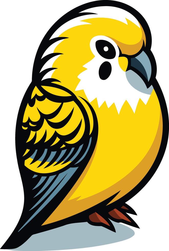 Yellow Budgie Illustration vector