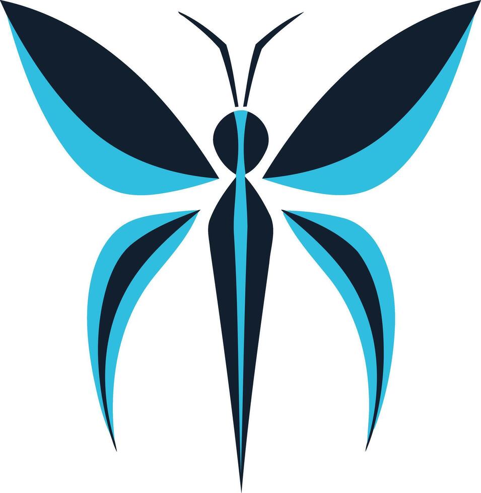 Abstract Butterfly Design vector