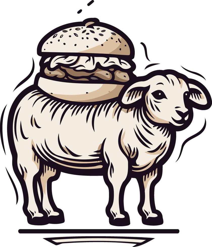Lamb Carrying a Burger vector