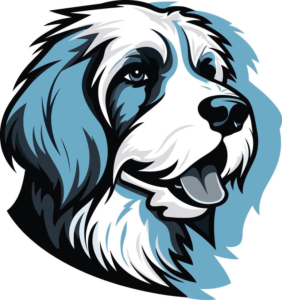 Portrait of a Happy Dog vector