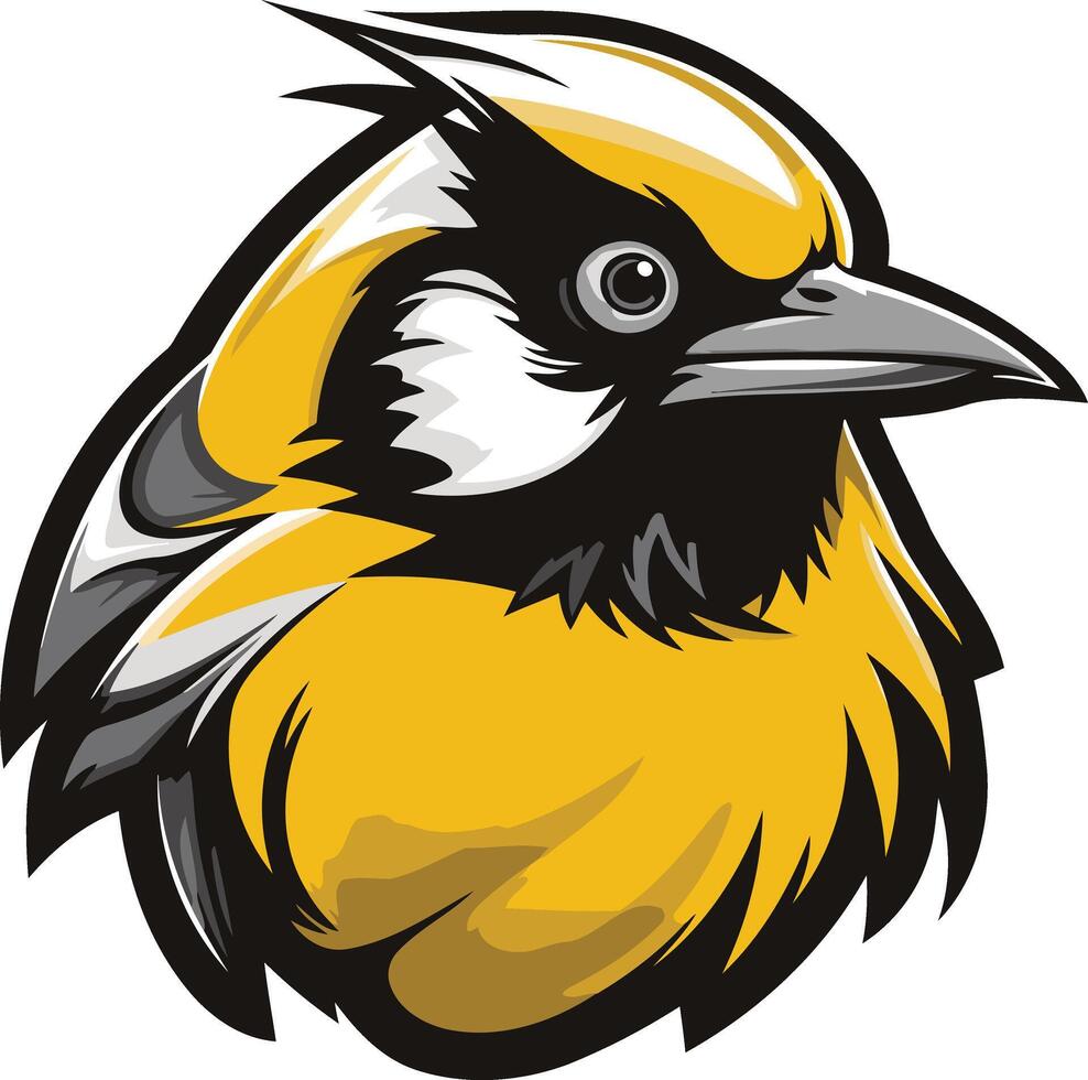Yellow Bird Illustration vector