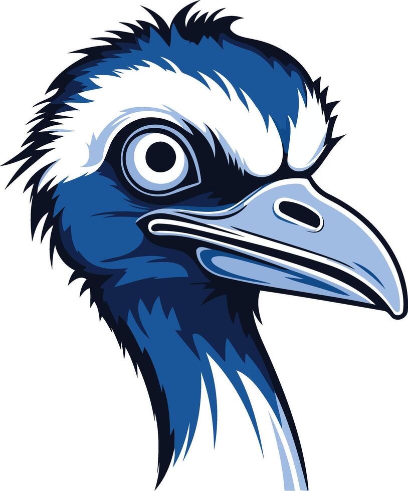 Emu Head Illustration vector