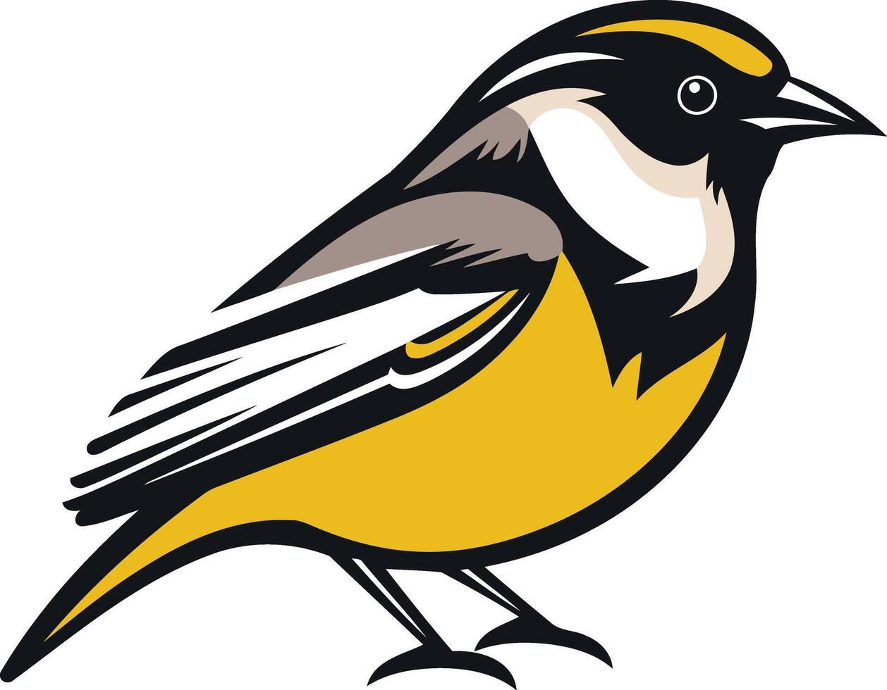 Yellow Bird Illustration vector