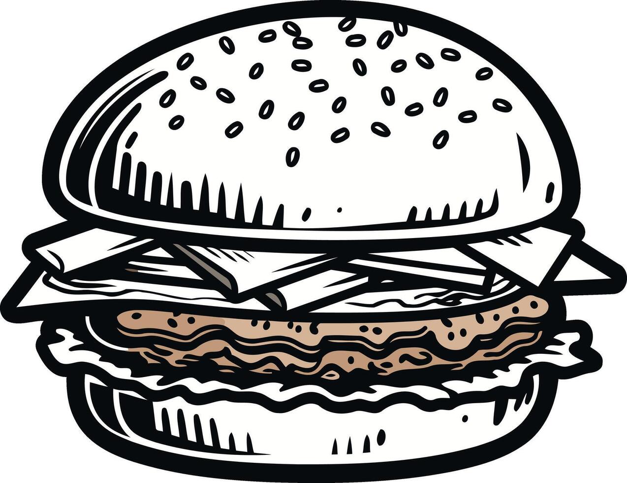 Vintage Hand Drawn Cheeseburger Illustration 49262848 Vector Art At Vintage Hand Drawn Cheeseburger Illustration 49262848 Vector Art At