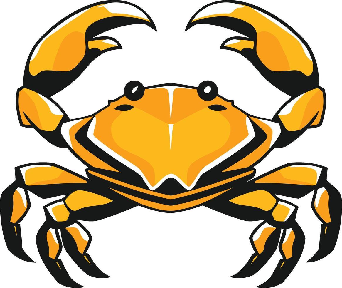 Golden Crab Illustration vector