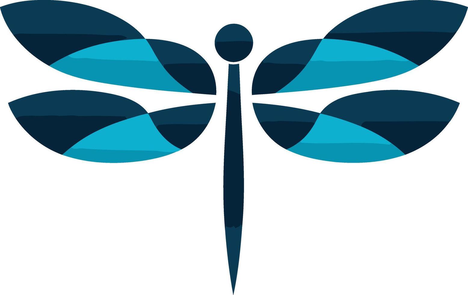 Abstract Dragonfly Illustration vector