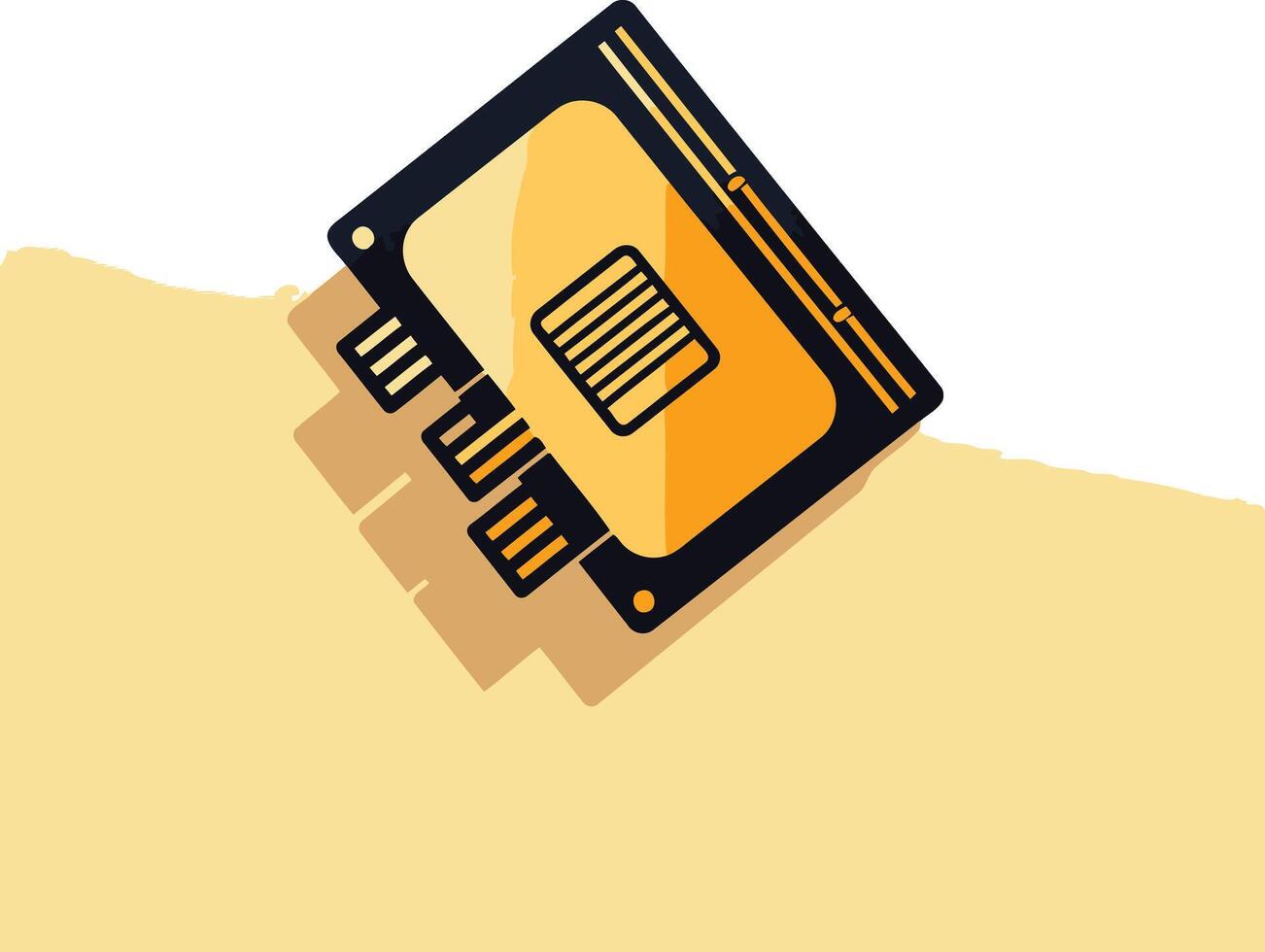 Graphic Card Component Illustration vector