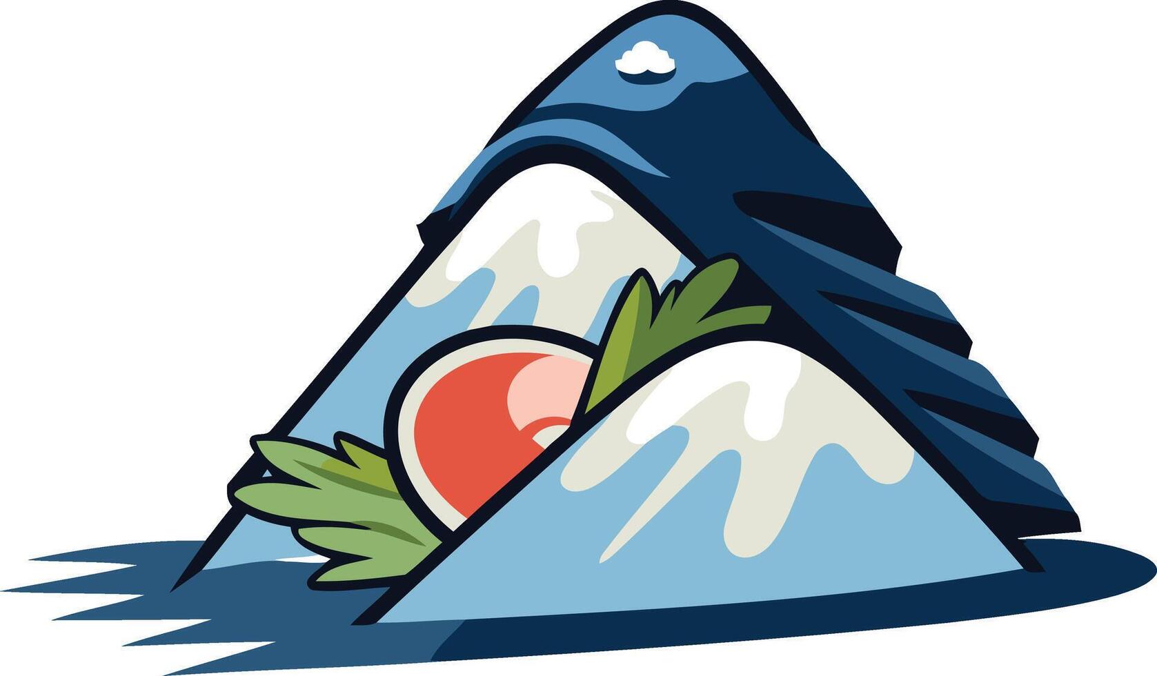 Sushi Mountain Illustration vector