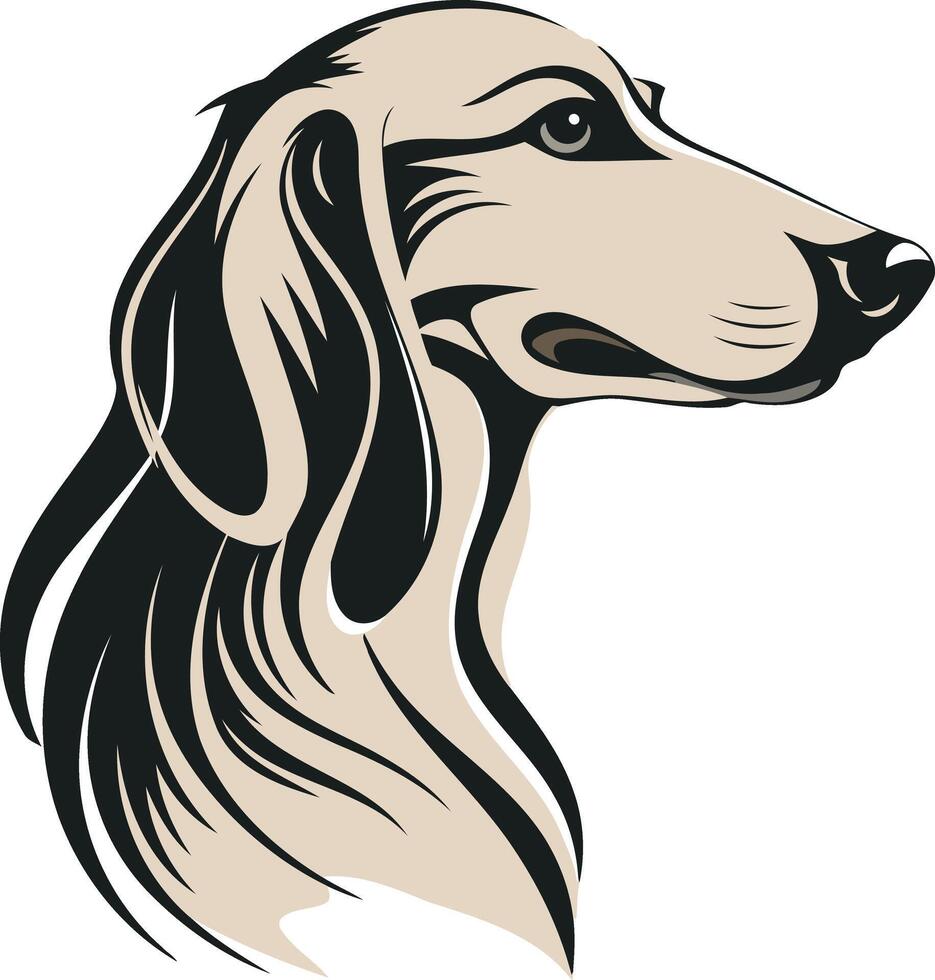 Stylized Portrait of a Dog vector