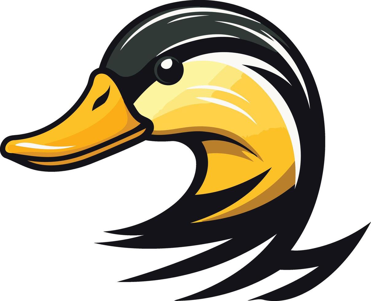 Duck Head Mascot Illustration vector