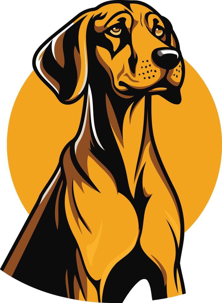 Illustration of a Brown Dog vector