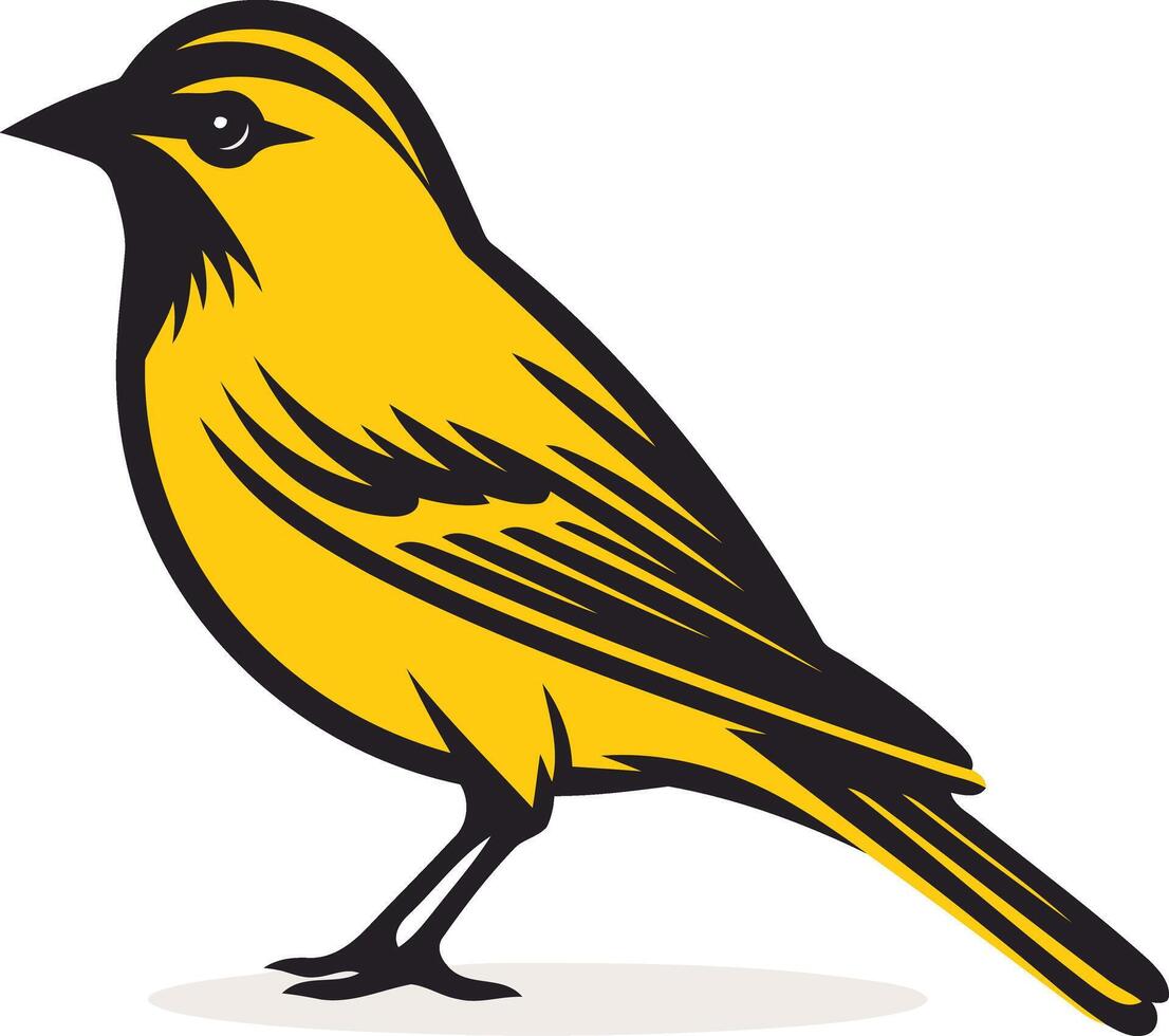 Yellow Bird Illustration vector