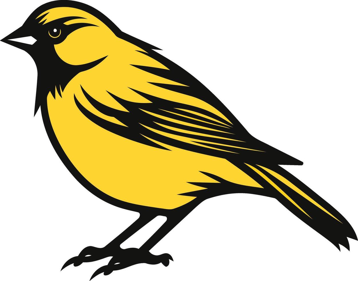 Yellow Bird Illustration vector