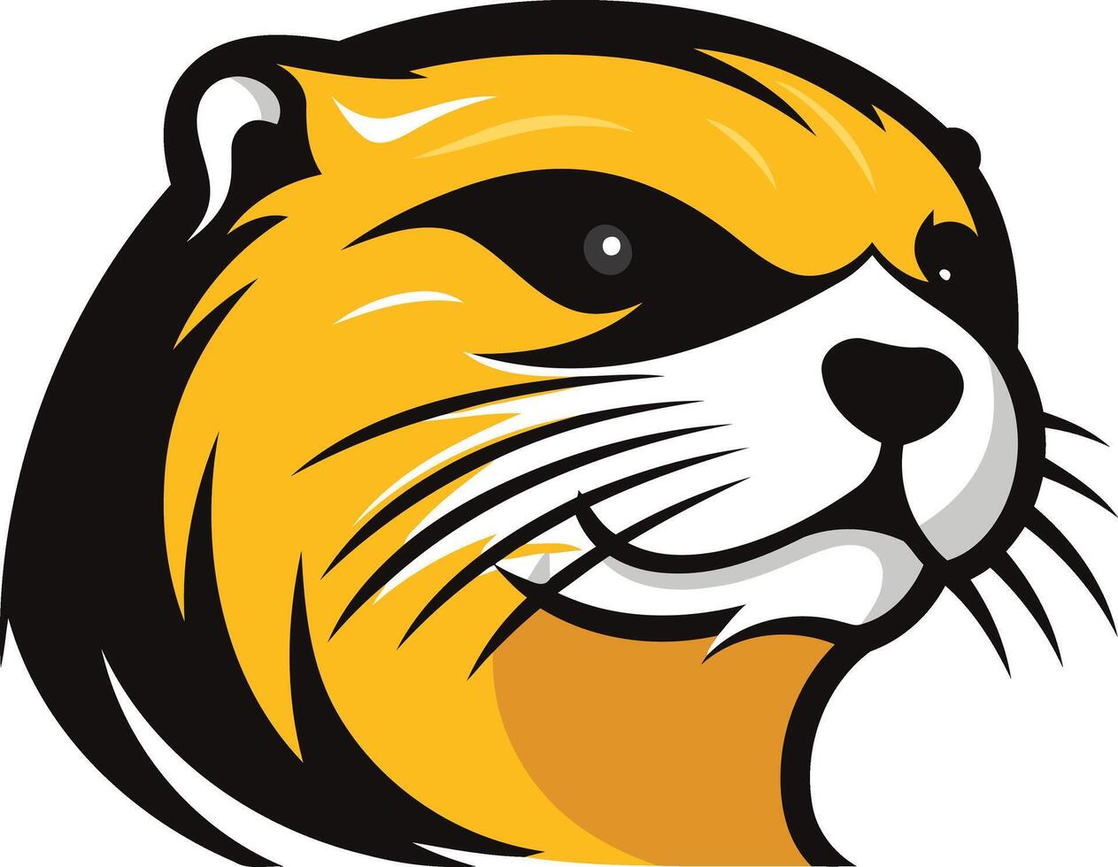 Bold and Cheerful Otter Mascot vector