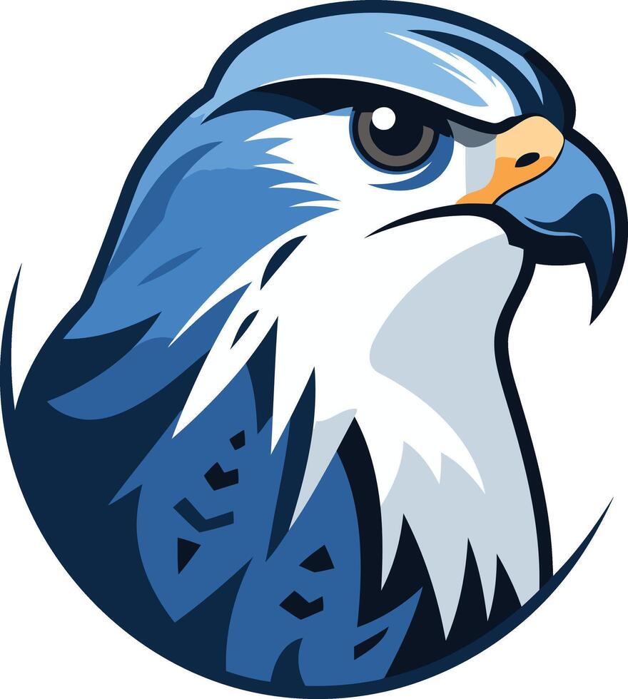 Blue Falcon Mascot vector