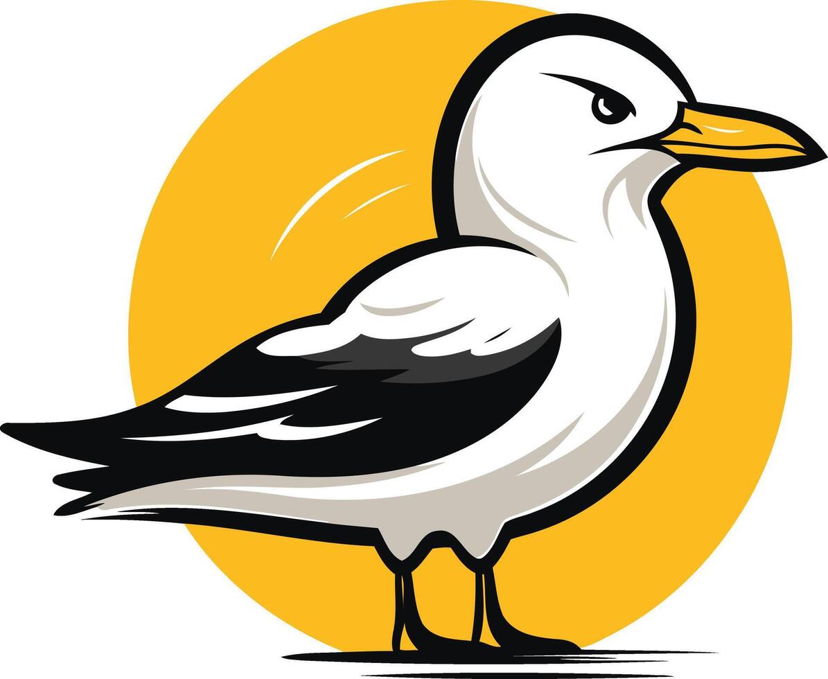 Seagull on a Sunny Day vector