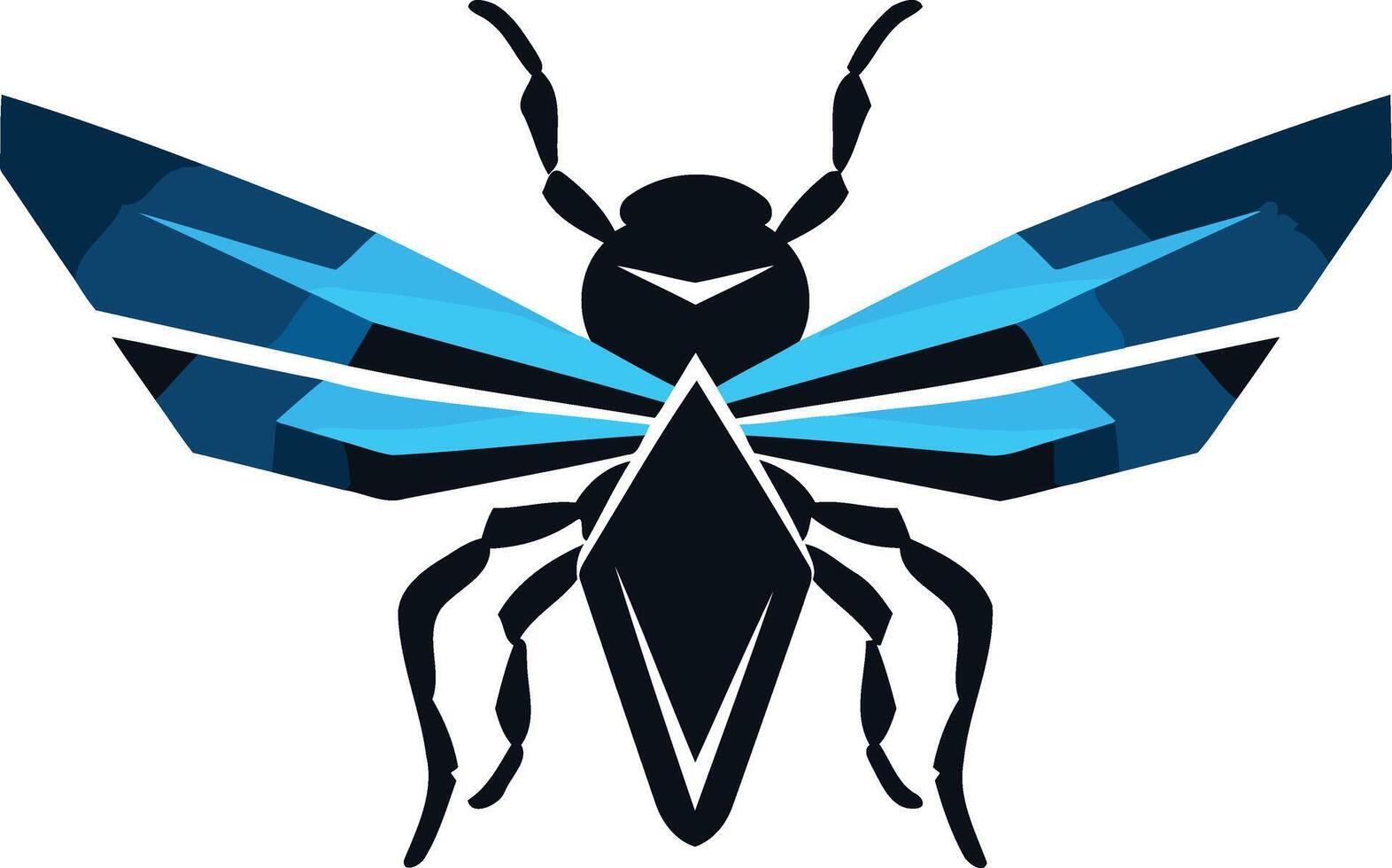 Geometric Abstract Insect Design vector
