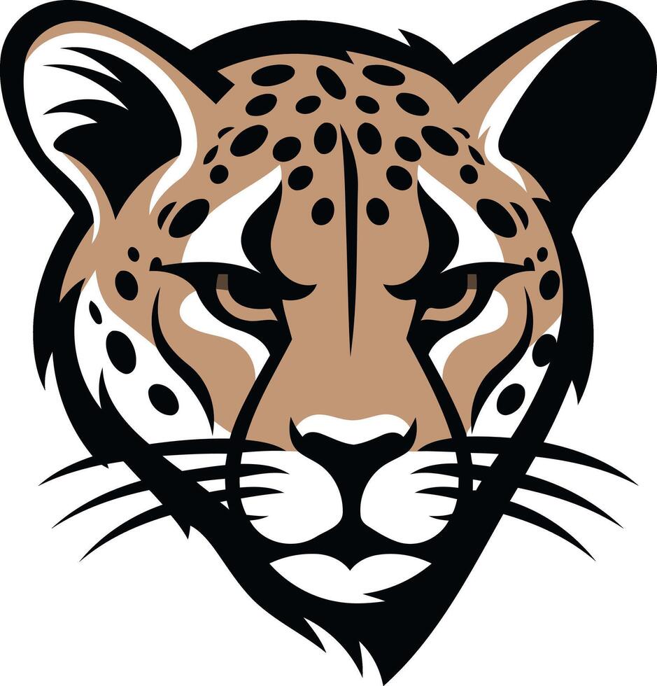 Cheetah Head Mascot Design vector