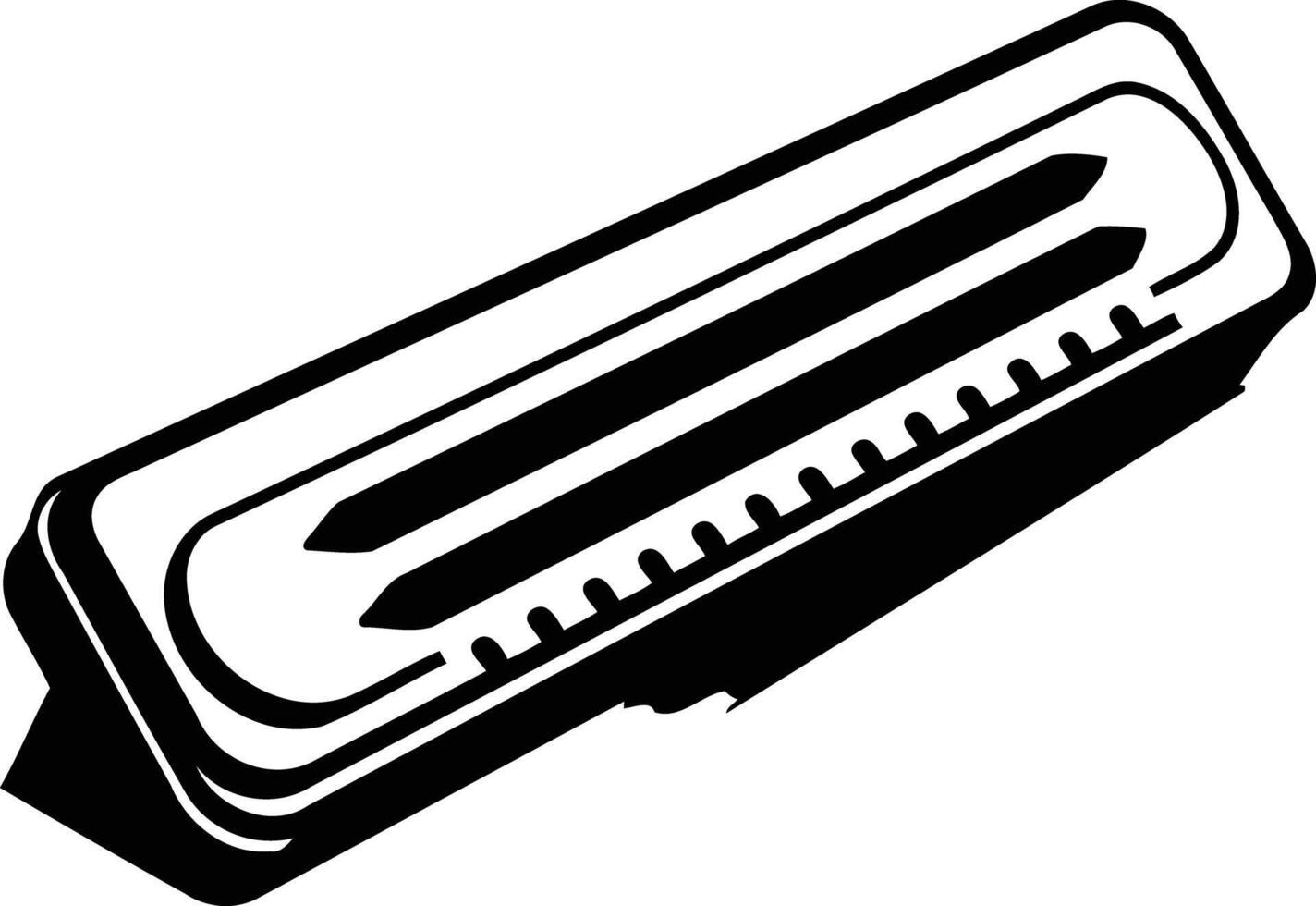 Black and white illustration of a vintage pencil sharpener vector