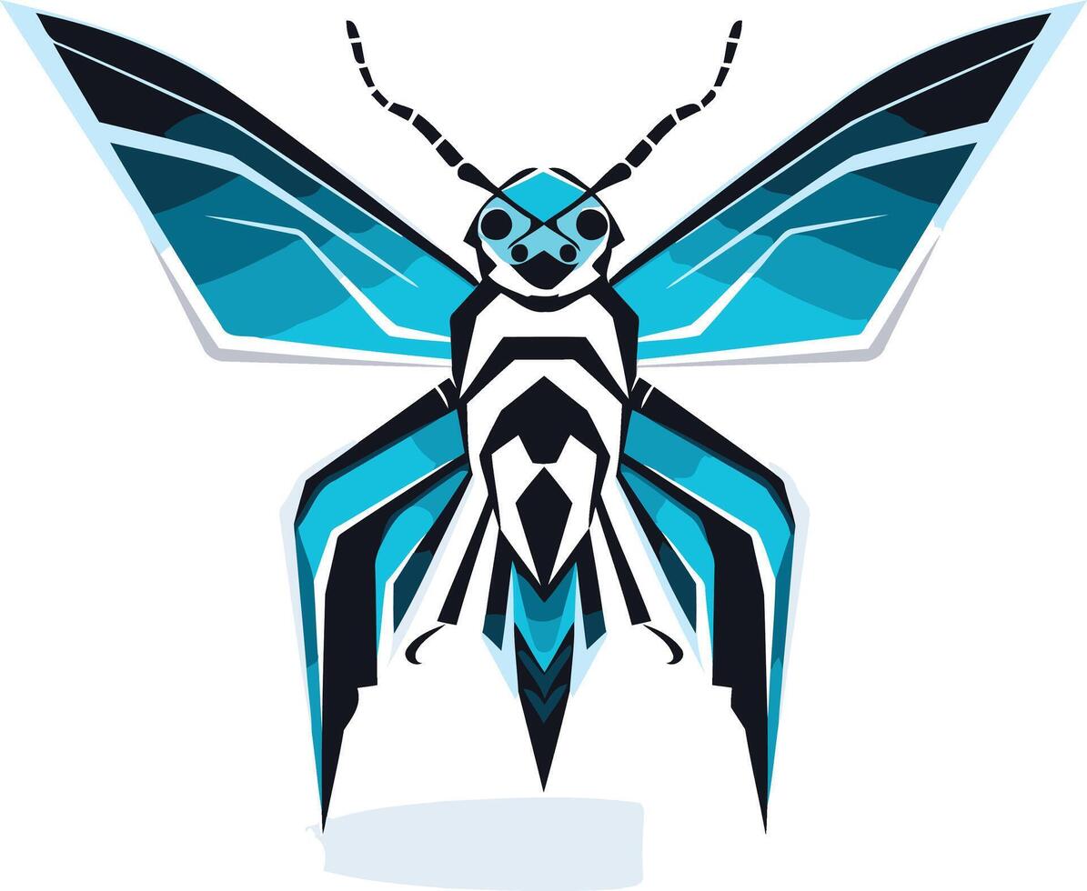 Geometric Abstract Butterfly Illustration vector