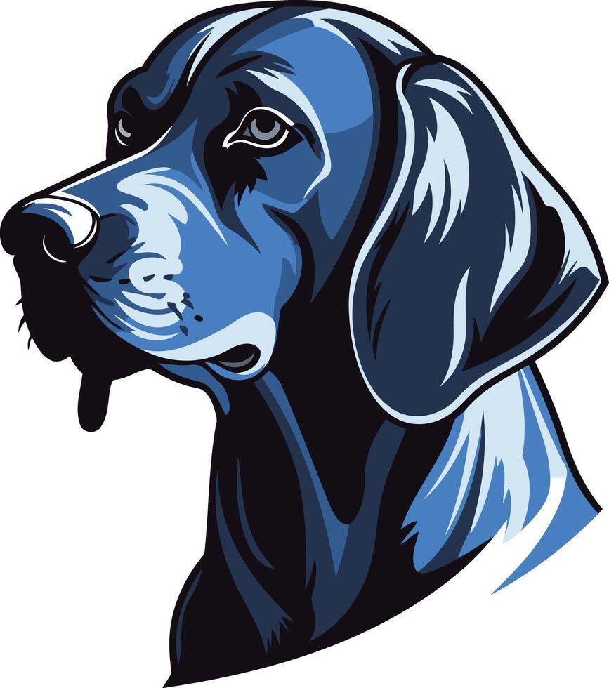 Portrait of a Weimaraner Dog vector