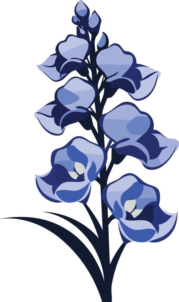 Bluebell Flowers Illustration vector