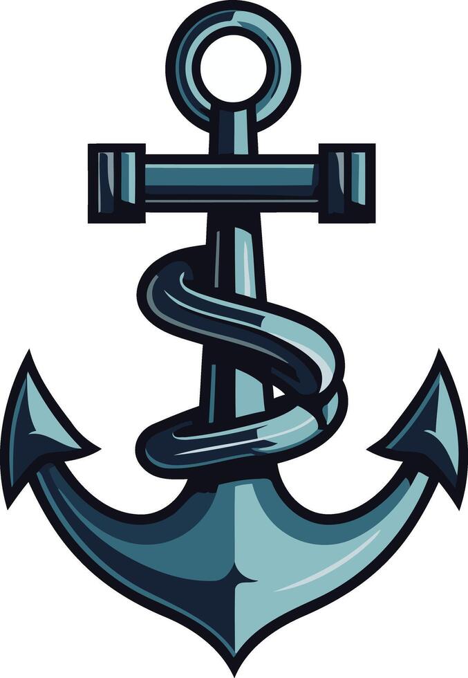 Nautical Anchor Illustration vector