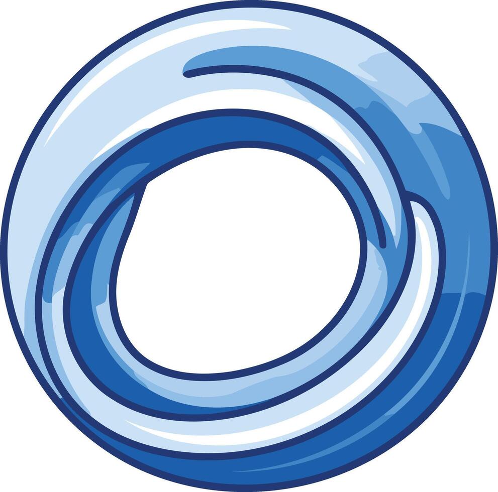 Abstract Blue Swirl vector