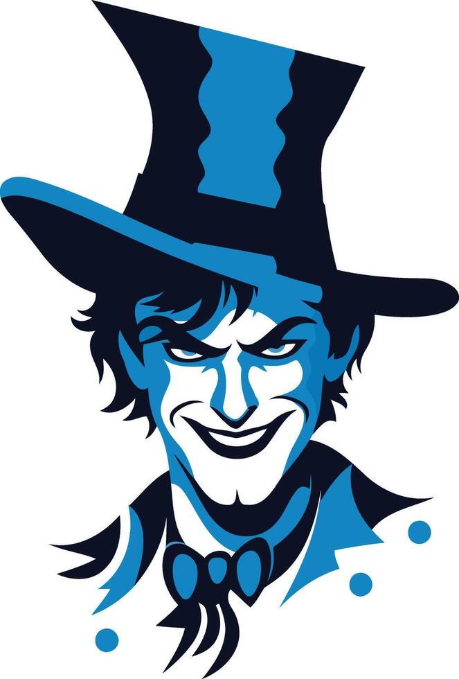 Smiling Man in a Top Hat vector