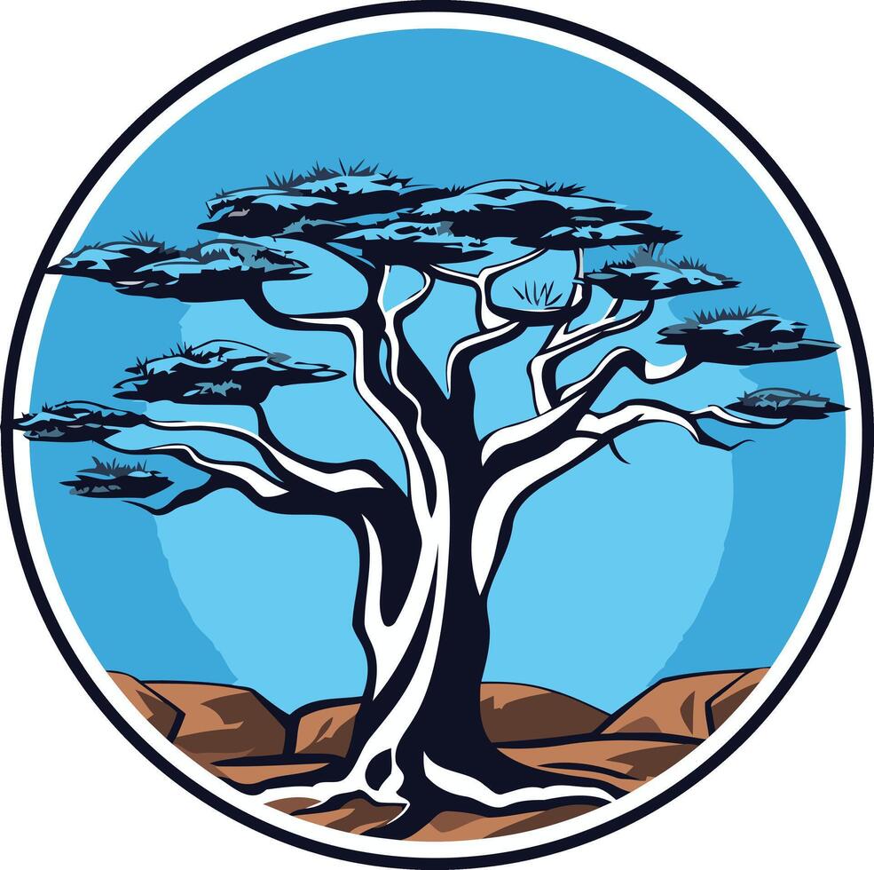 Tree of Life Circular Illustration vector