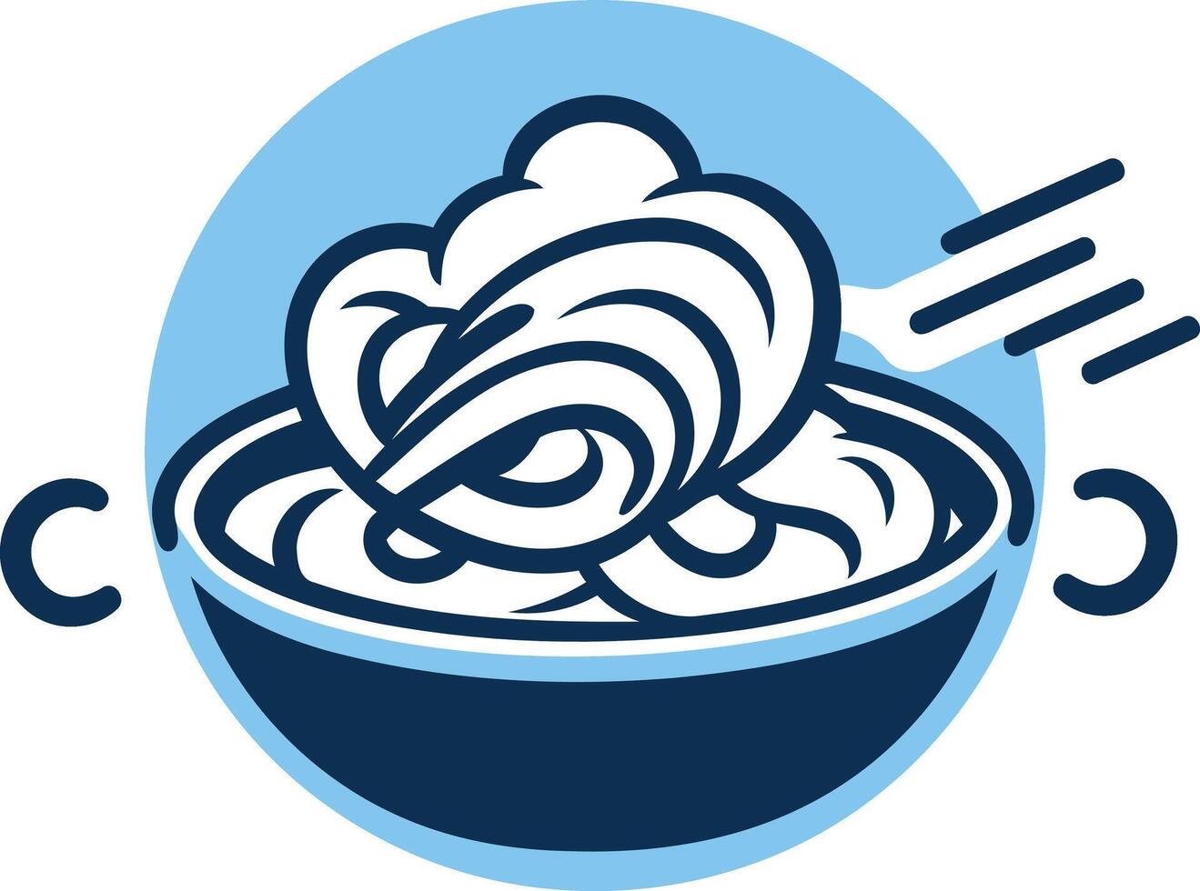 Pasta Bowl Logo Design vector