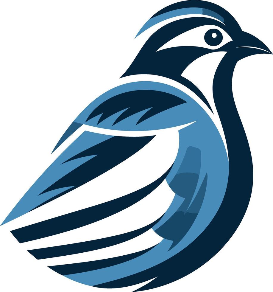 Abstract Blue Bird Illustration vector