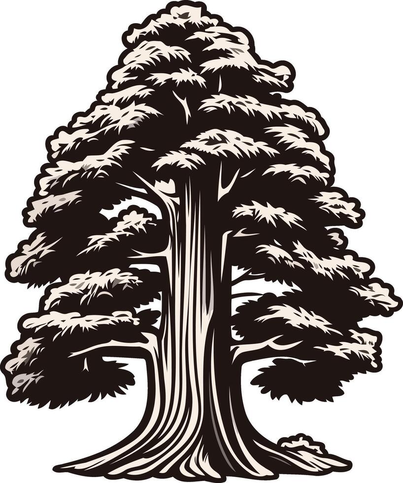 Giant Tree Illustration vector