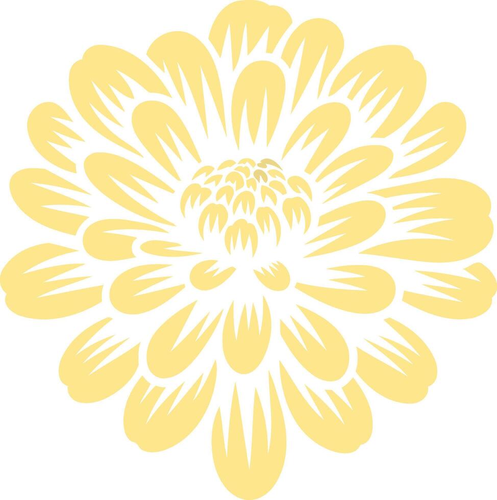 Yellow Flower Blossom Illustration vector