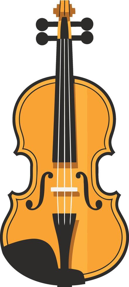 Violin Illustration with Simple Design vector