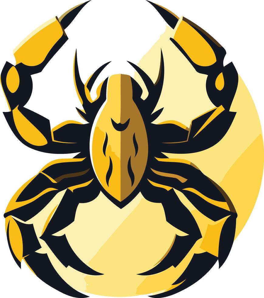 Stylized Illustration of a Scorpion vector