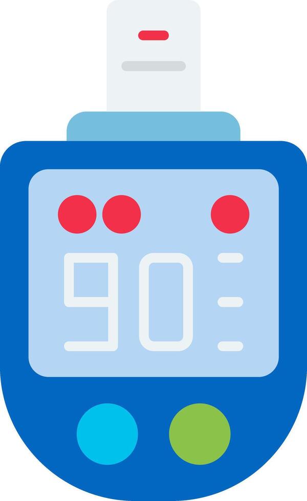 Glucose Meter Flat Icon vector