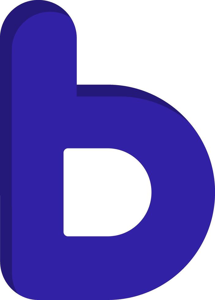 Small b Icon vector