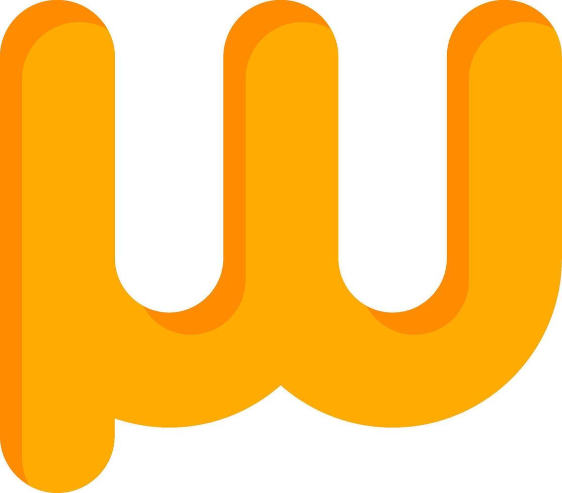 Small w Icon vector