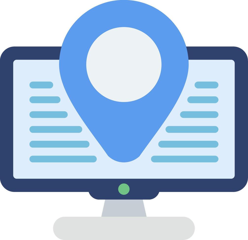 Digital Nomad Flat Icon vector