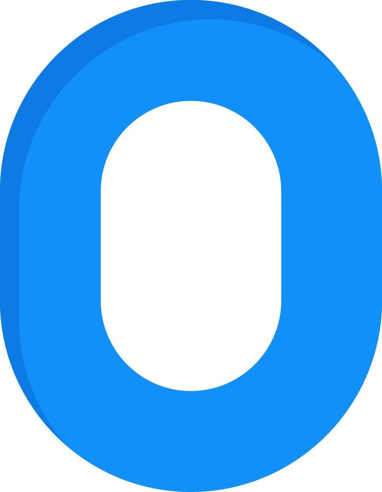Capital O Icon vector