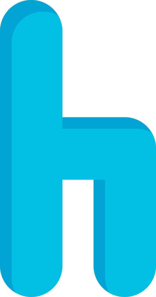 Small h Icon vector