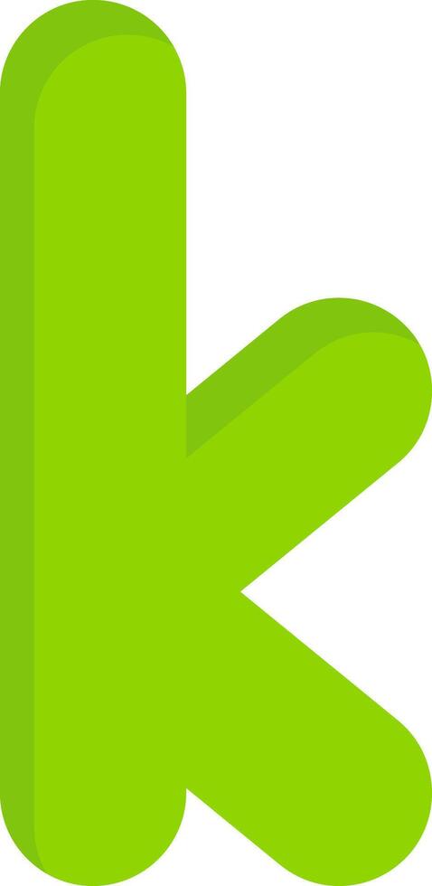 Small k Icon vector