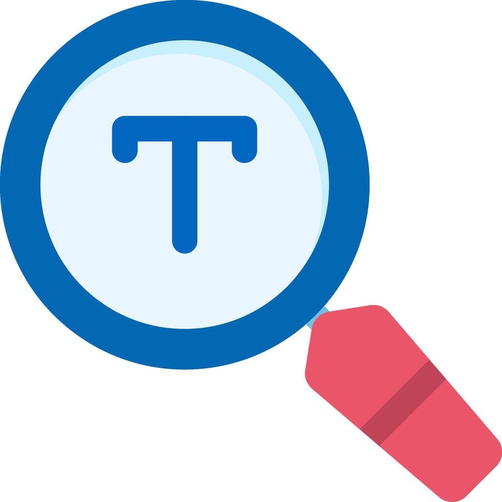 Text Search Flat Icon vector