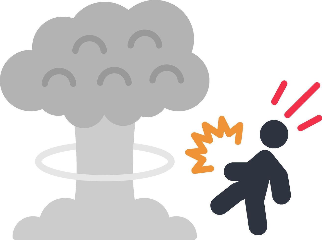 Explosion Flat Icon vector