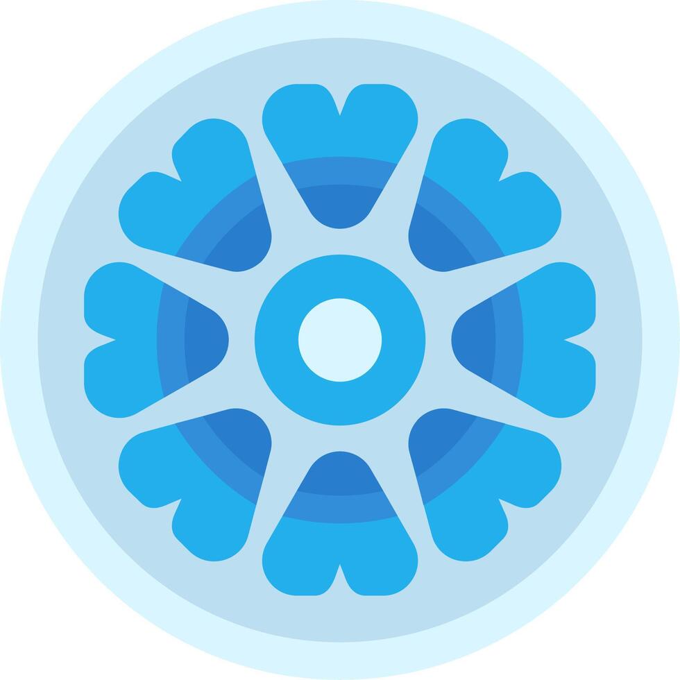 Centric Diatom Flat Icon vector