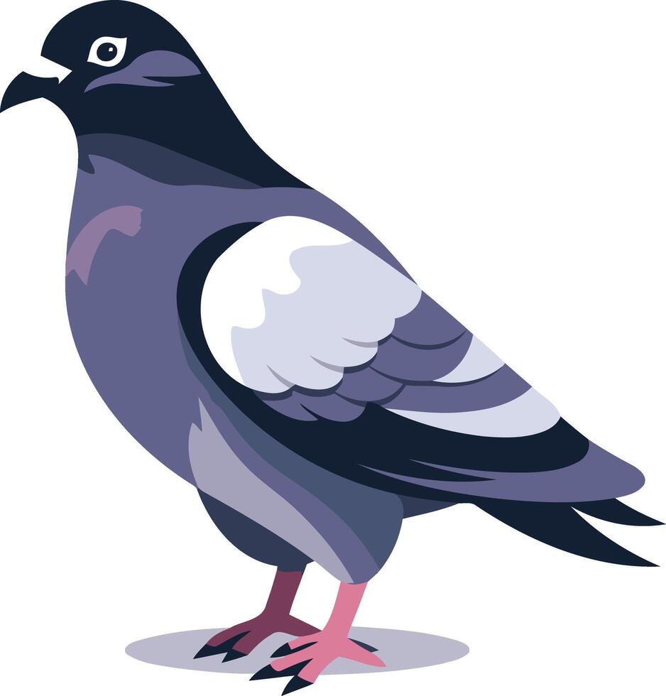 Cartoon Illustration of a Dove vector