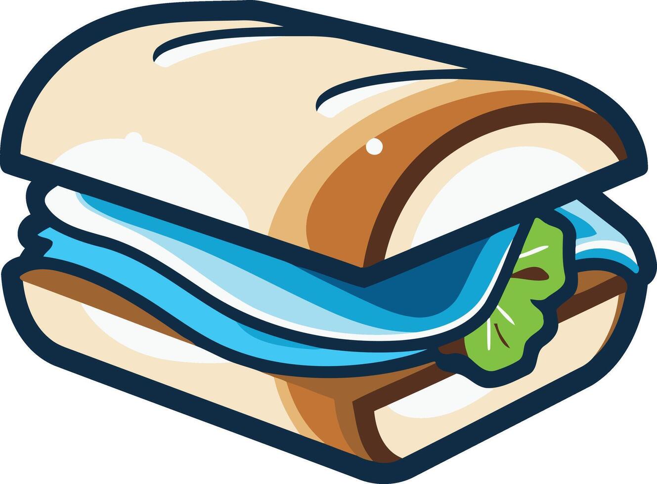 Cartoon Sandwich Illustration vector